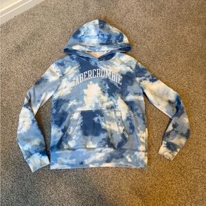 Abercrombie Kids Sky Blue Tie-Dye Sweatshirt hoodie. Size 11-12